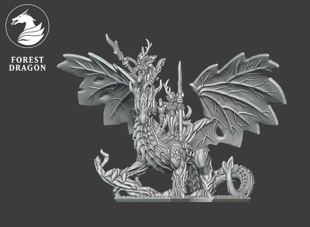 [FD-WOOD-FDT-10] Guardianes en Dragón del Bosque Profundo (10mm)
