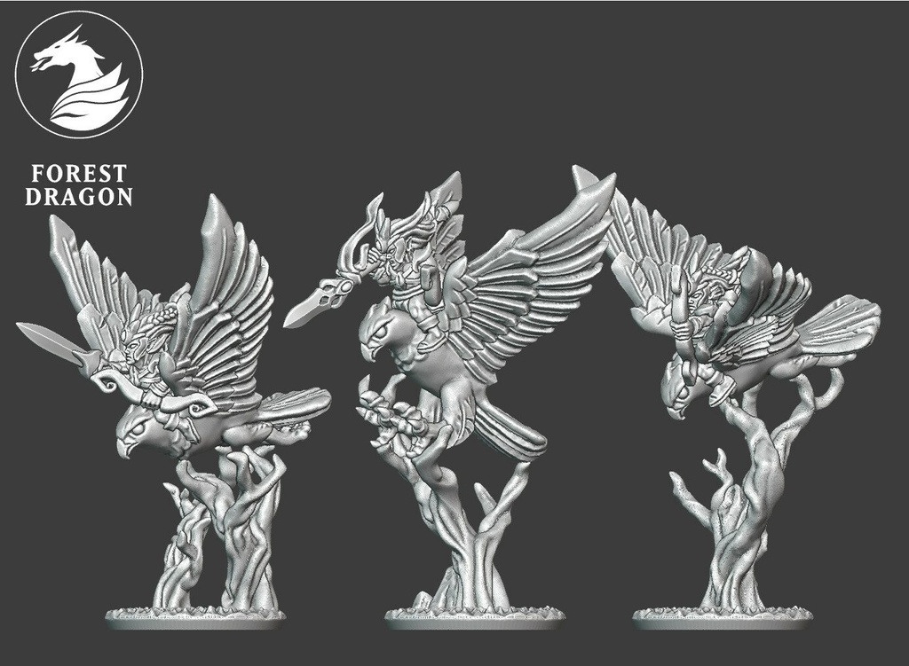 [FD-WOOD-HAR-10] Elfos de Halcón (10mm)
