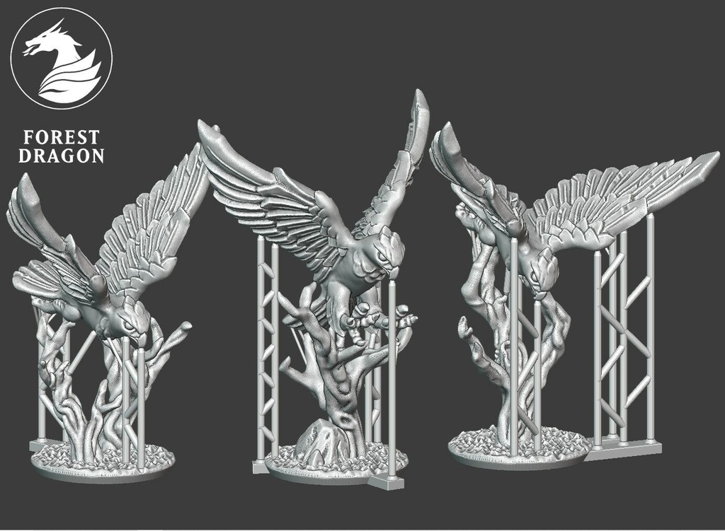 [FD-WOOD-HAW-10] Halcones Gigantes (10mm)