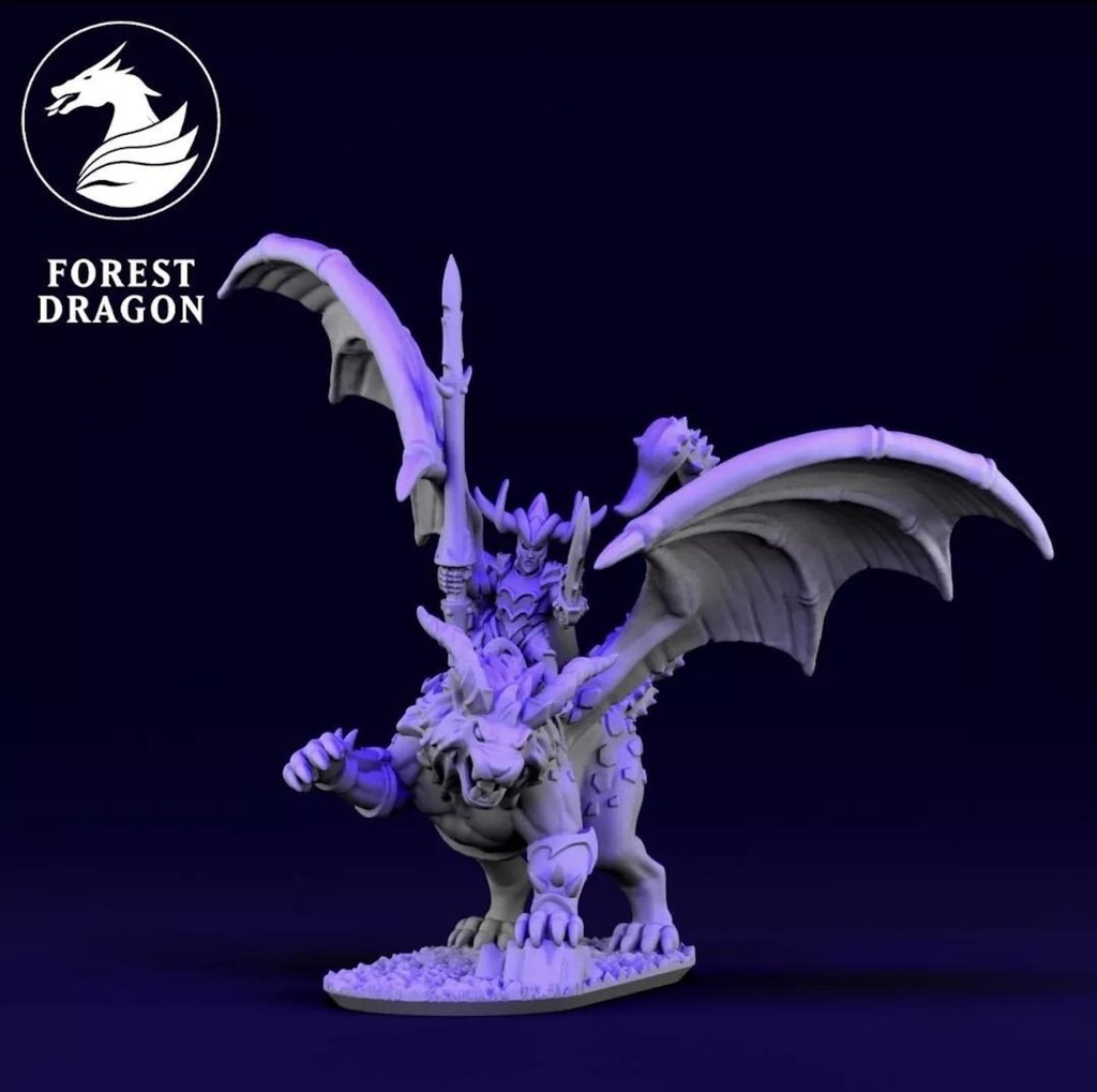 [FD-DARKELVES-MAH-10] Hero on Manticore (10mm)