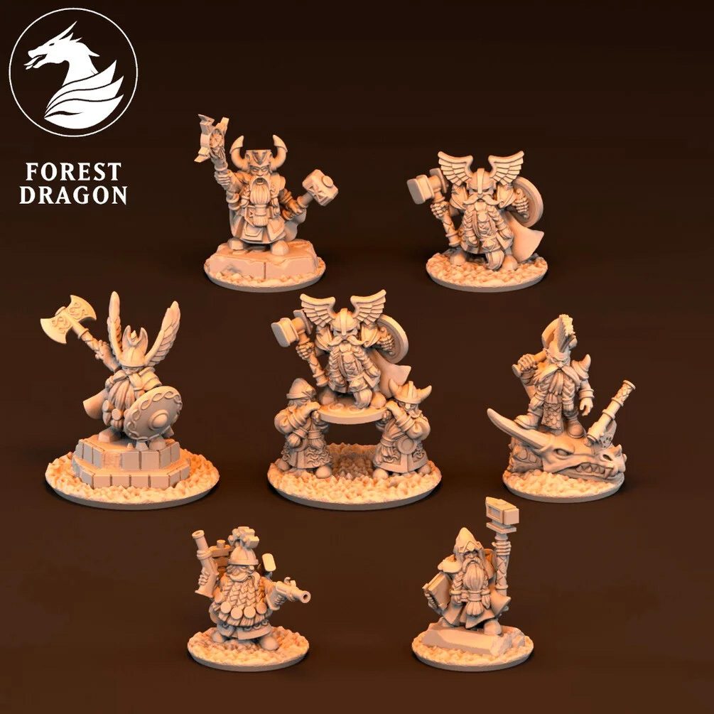 [FD-DWARF-HER-10] Pack Héroes Enanos (10mm)