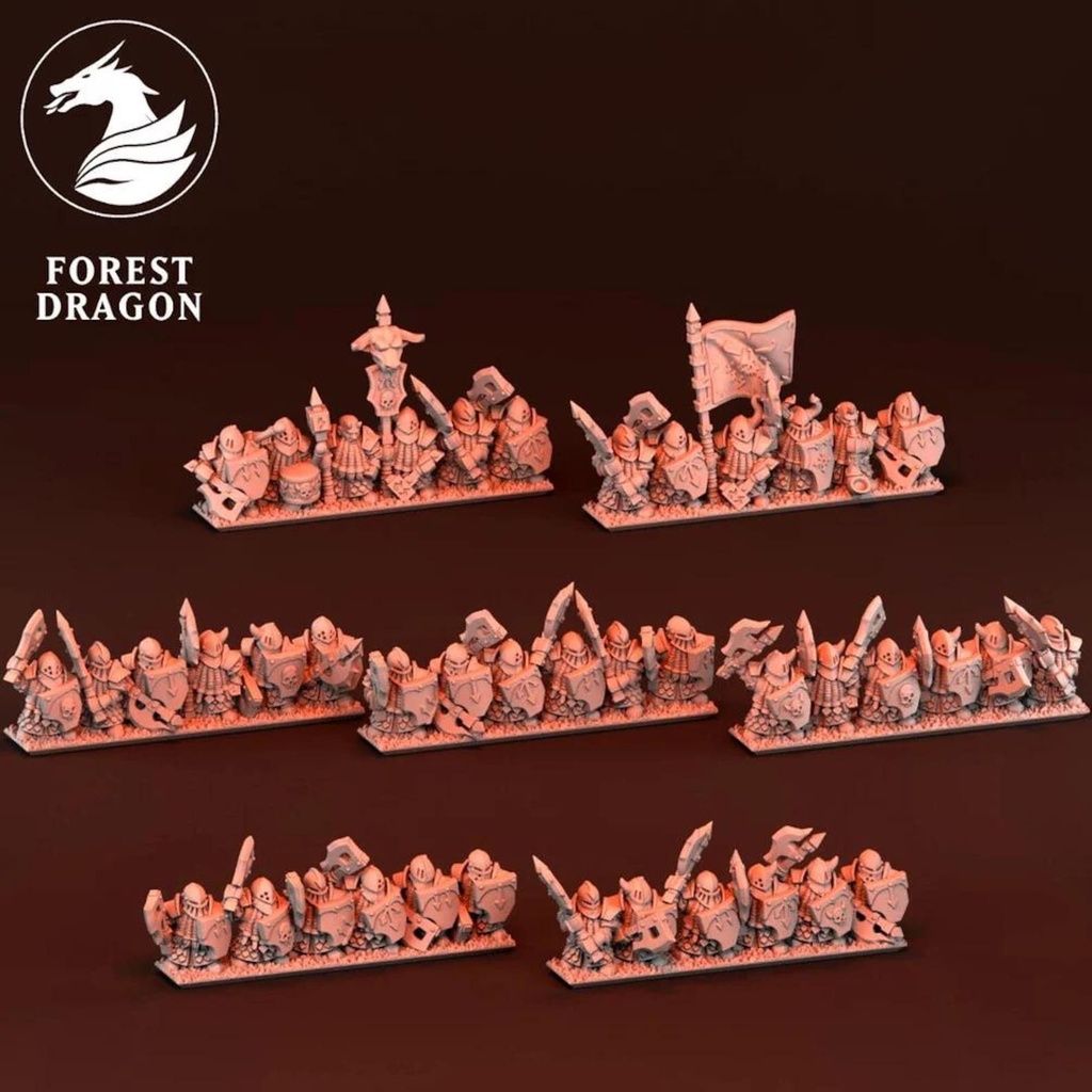 [FD-CHAOSDWARF-WAR-10] Guerreros Enanos (10mm)