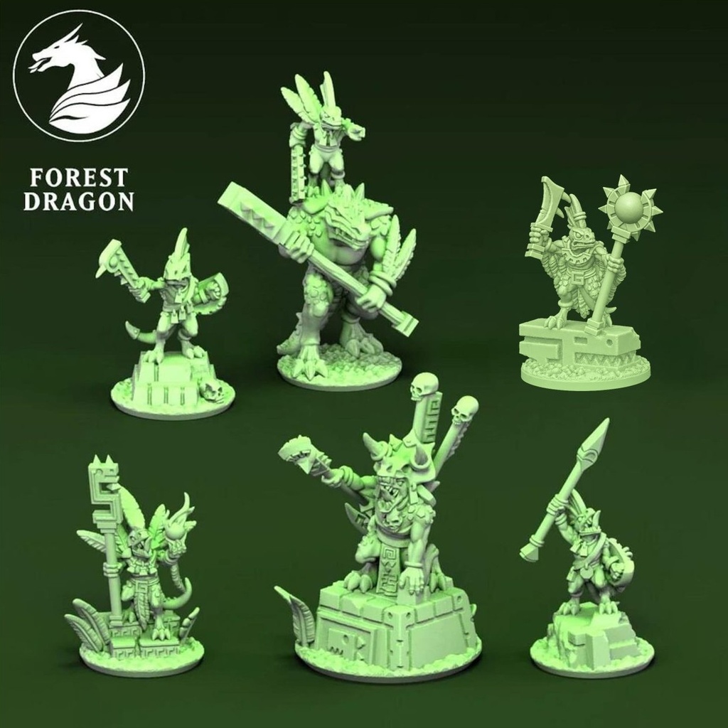 [FD-HLA-HER-10] Reptilian Heroes Pack (10mm)