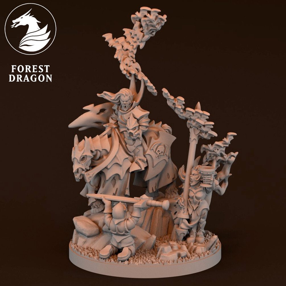 [FD-VCOUNT-GEN-10] Diorama Señor Vampiro (10mm)