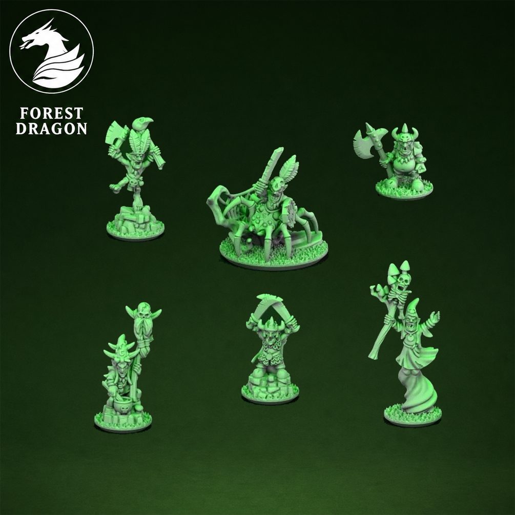 [FD-ORCS-GHE-10] Pack héroes Goblin (10mm)