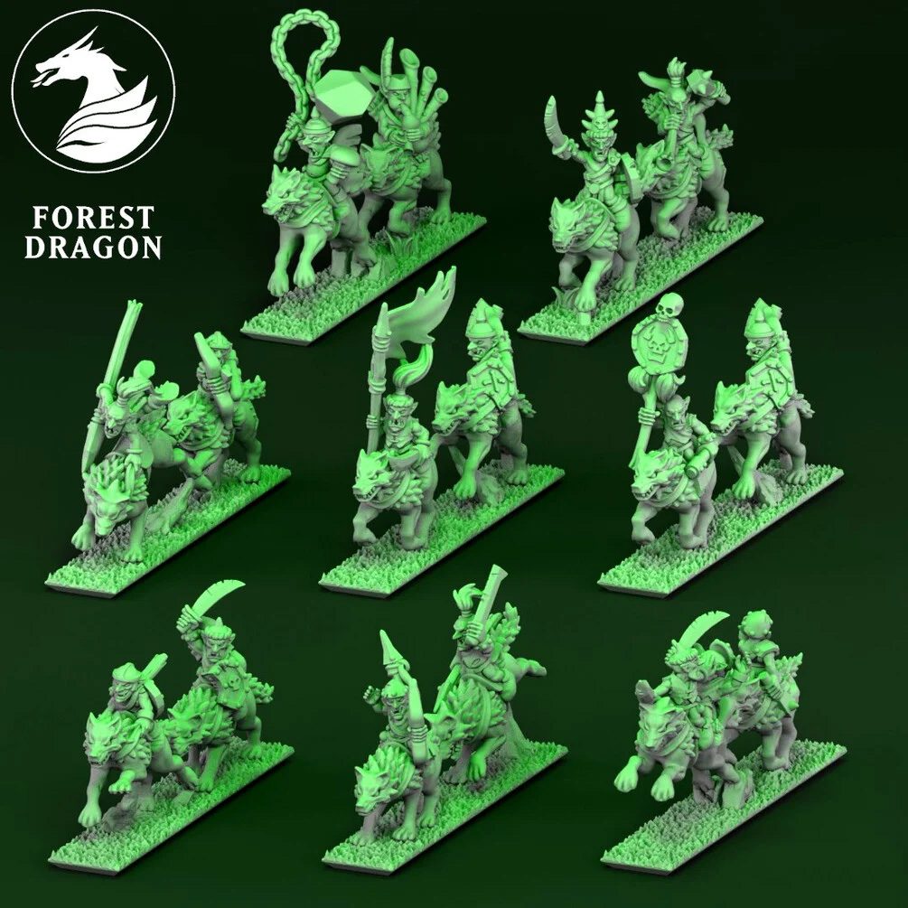 [FD-ORCS-WOL-10] Wolf Riders (10mm)