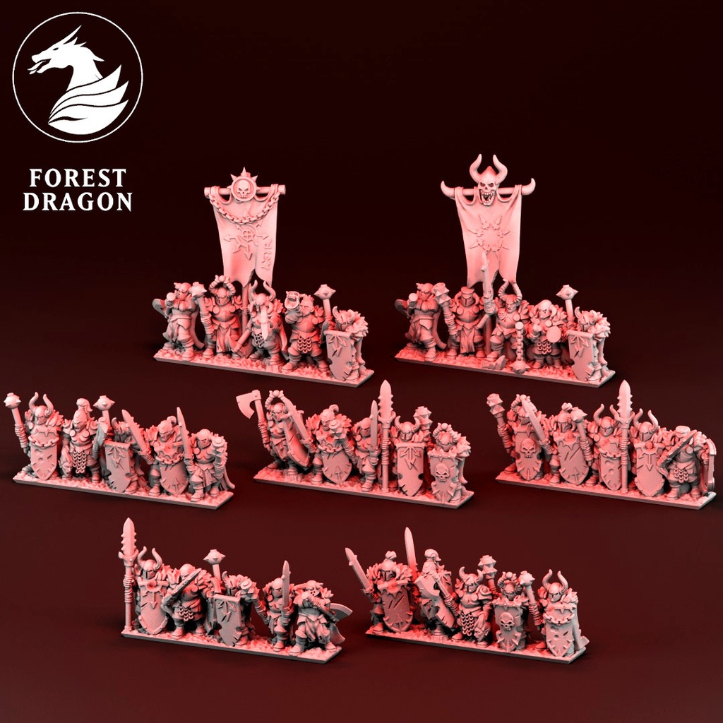 [FD-CHAOS-WAR-10] Guerreros Oscuros (10mm)