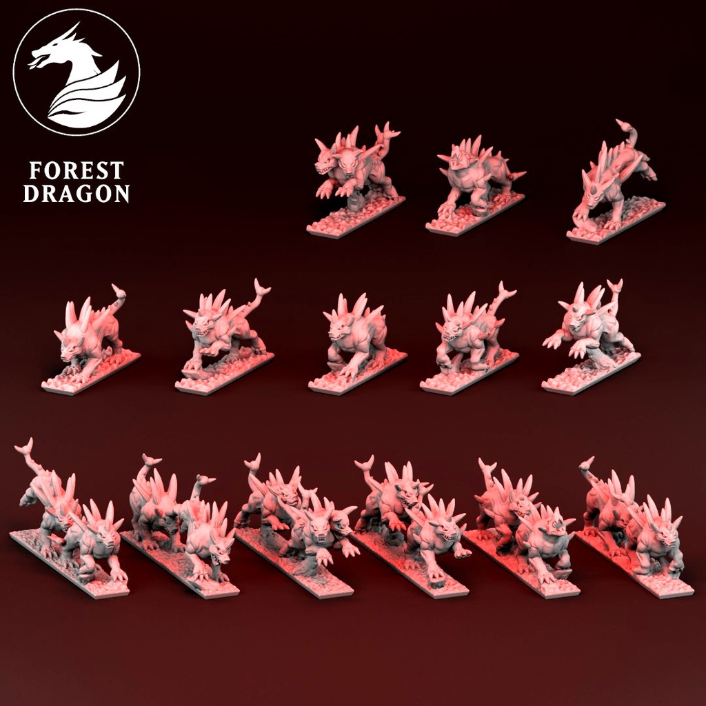[FD-CHAOS-HOU-10] Mastines Infernales (10mm)
