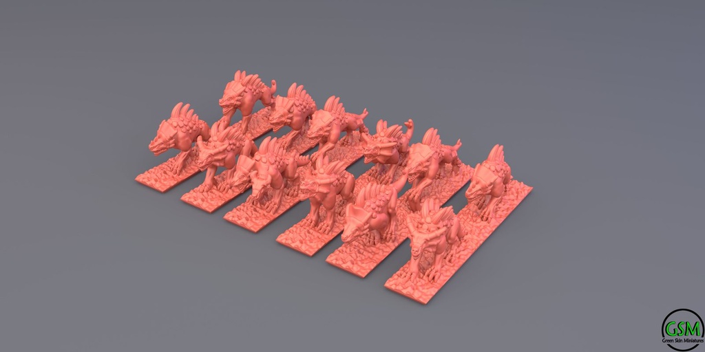 [GSM-BLOOD-HOU-10] Mastines Infernales (10mm)