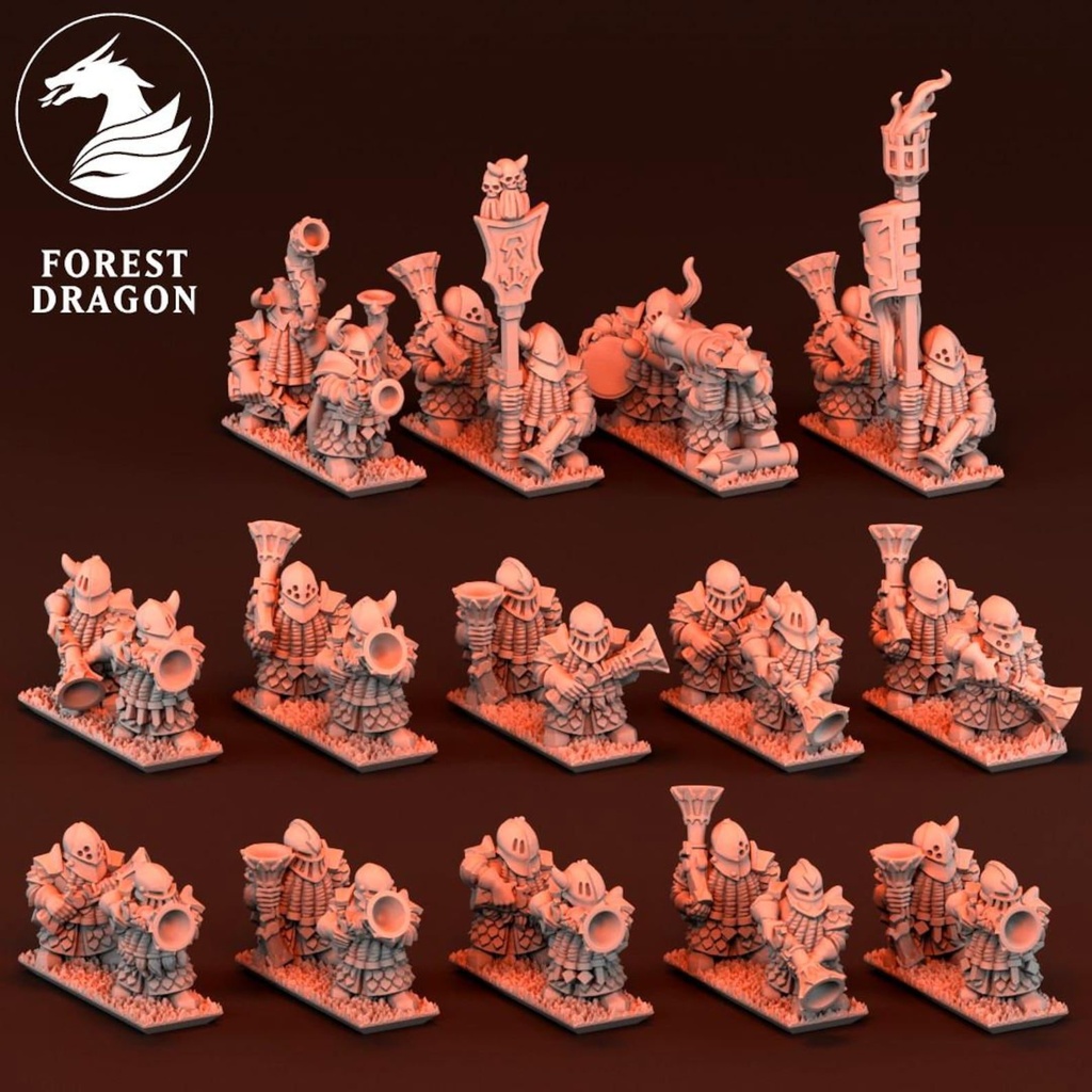 [FD-CHAOSDWARF-BLU-10] Fusileros Infernales (10mm)