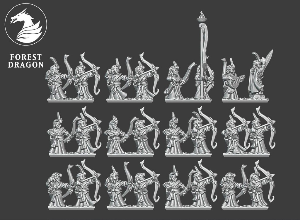 [FD-HIGHELVES-ARC-10] Elven Archers (10mm)