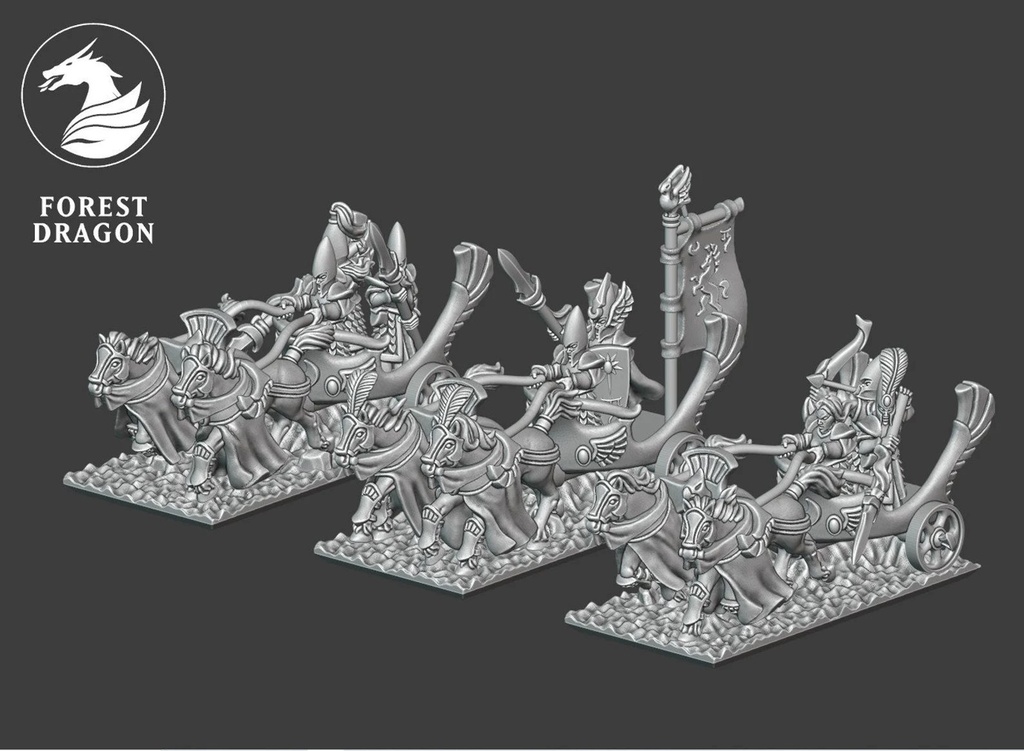 [FD-HIGHELVES-CHA-10] Elven War Chariots (10mm)