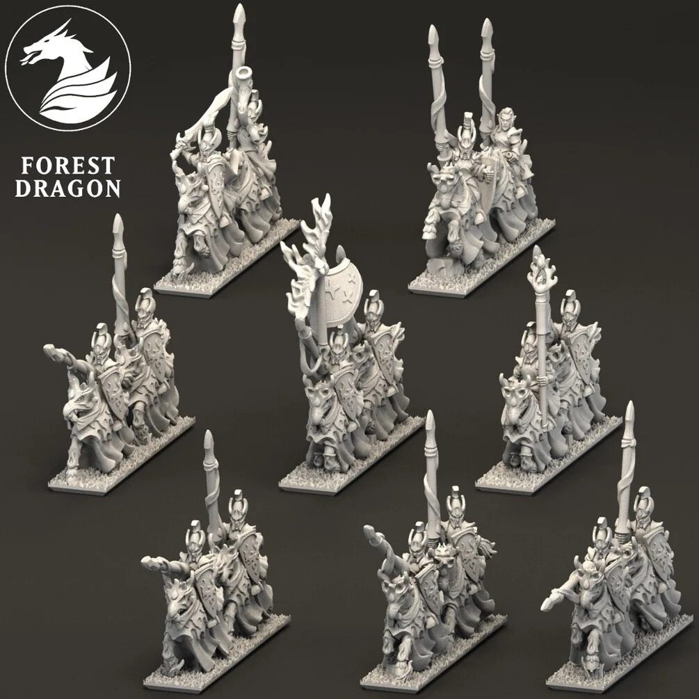 [FD-NOBLELF-HCA-10] Caballeros Élficos de Aurethil (10mm)