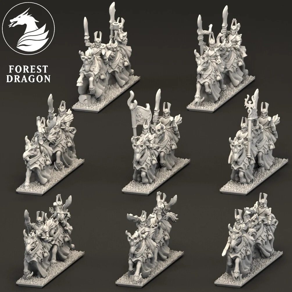 [FD-NOBLELF-LCA-10] Jinetes Exploradores de Aurethil (10mm)