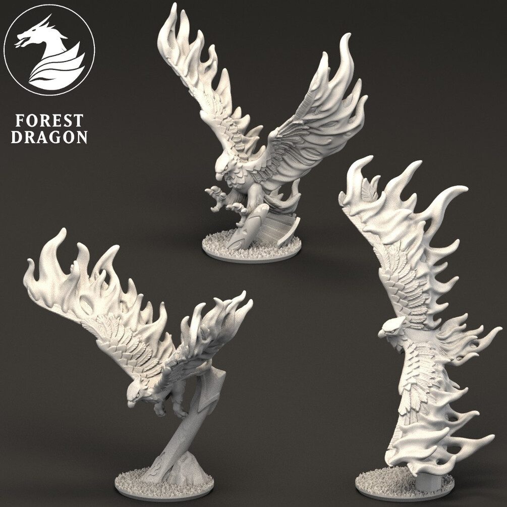 [FD-NOBLELF-FEN-10] Phoenix of Aurethil (10mm)