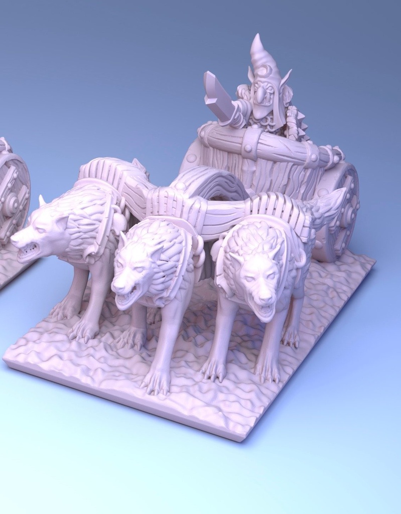 [GSM-GOBLINS-CHH-10] Goblin Hero on Chariot (10mm)