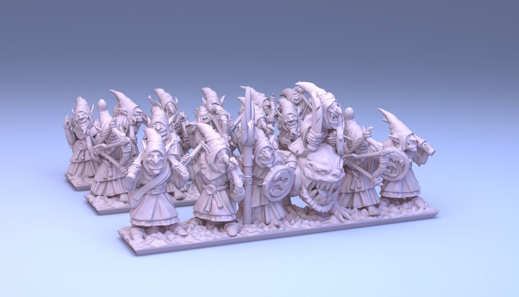 [GSM-GOBLINS-ARC-10] Goblins Encapuchados con Arco (10mm)
