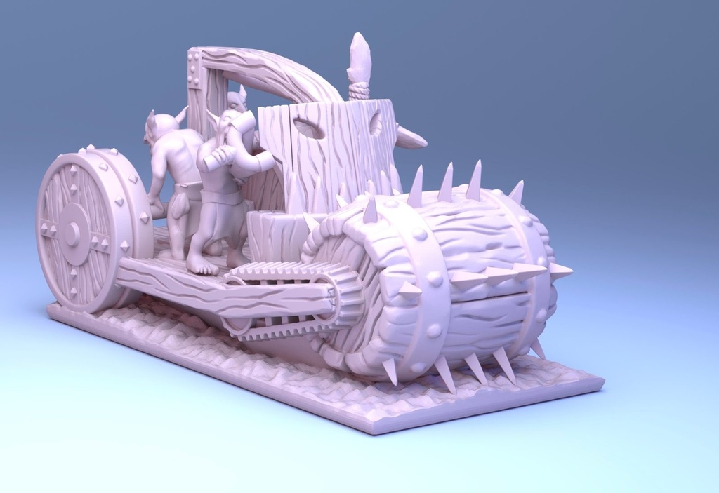 [GSM-GOBLINS-PU1-10] Crusher Goblin Wagon (10mm)