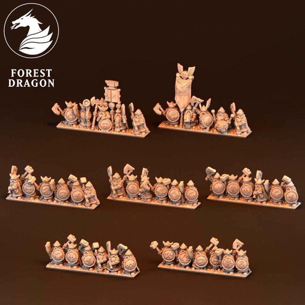 [FD-DWARF-WAR-10] Guerreros Enanos (10mm)