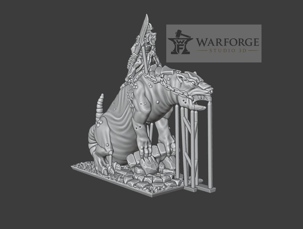 [GSM-RATMEN-SPE-10] Giant Rat Rider (10mm)