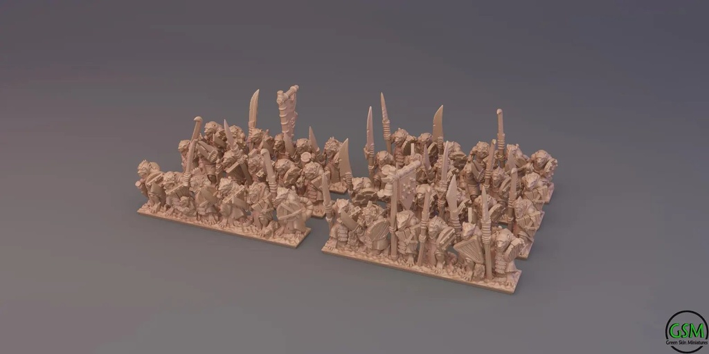 [GSM-RATMEN-WAR-10] Ratmen Warriors (10mm)