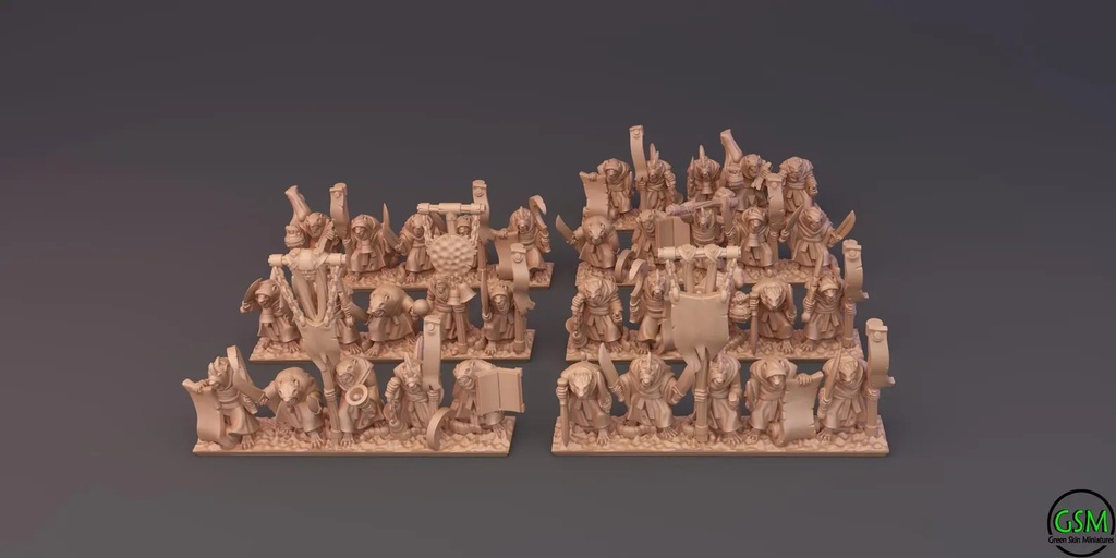 [GSM-RATMEN-MON-10] Pest Monks (10mm)