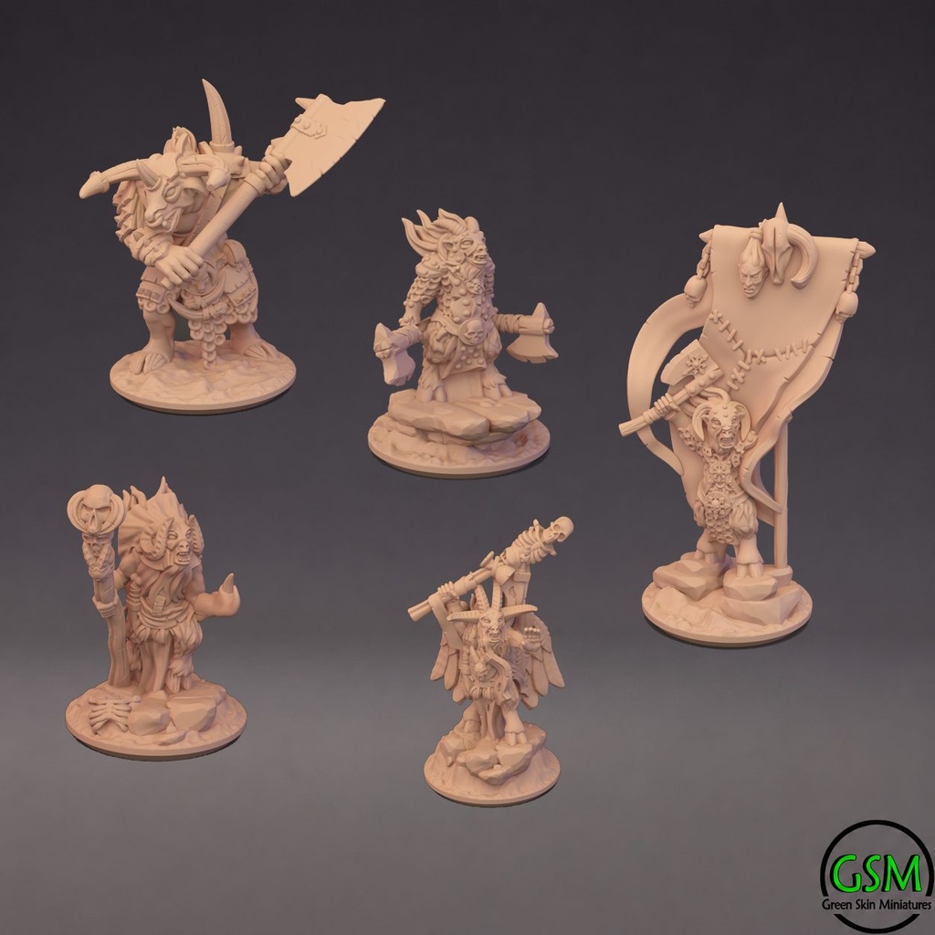 [GSM-BEAST-HER-10] Pack Héroes Hijos Bestia del Caos (10mm)