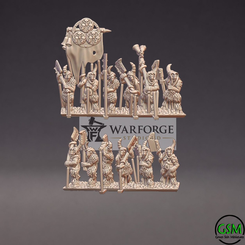 [GSM-BEAST-PES-10] Guerreros Bestia de la Plaga (10mm)
