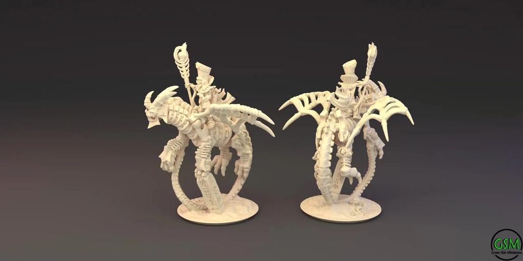 [GSM-SAND-DR1-10] Sacerdote Funerario en Dragón v1 (10mm)